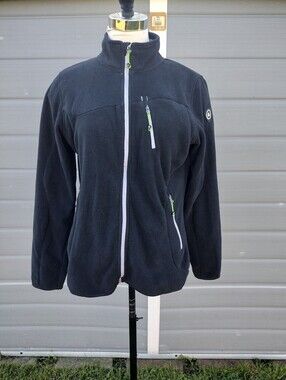 Killtec 929 439 Full Zip Fleece Jacket Women's US 10 Black
